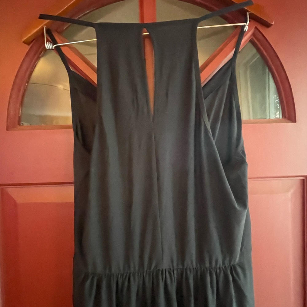 NWT BCBG black mid length spaghetti strap dress - Picture 5 of 10
